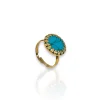 Anillo redondo azul