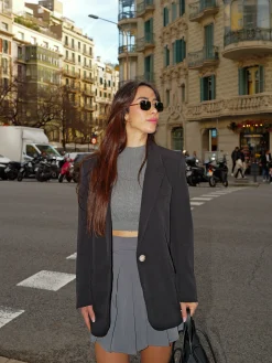 Blazer oversize negro