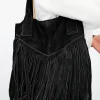 Bolso ante flecos negro