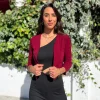 Chaqueta torera vino