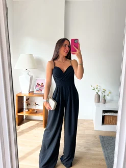 Mono crepe corazón negro