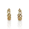 Pendientes aros círculos dorados